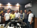 Poim é recebido pelo Padre Paulinho na Rádio Desterro FM